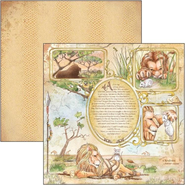 Ciao Bella 8x8 Paper Pad Aesop's Fables #CBH046