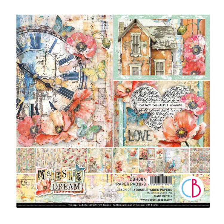 CBH084 Ciao Bella Majestic Dream 8x8 Paper Pad