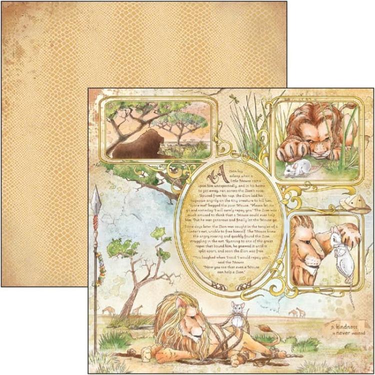 Ciao Bella 12x12 Paper Pad Aesop's Fables #CBPM046