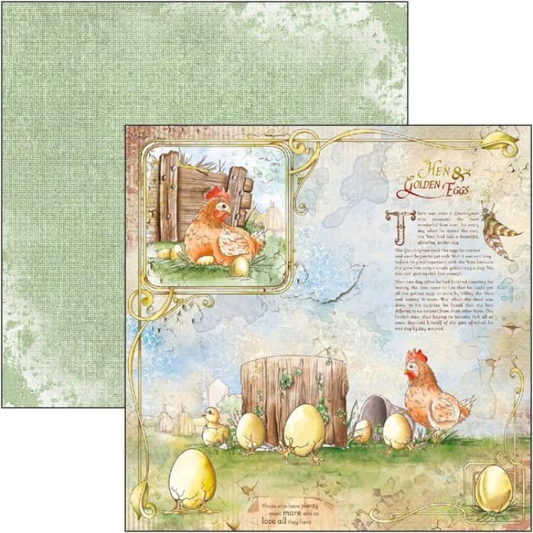 Ciao Bella 12x12 Paper Pad Aesop's Fables #CBPM046