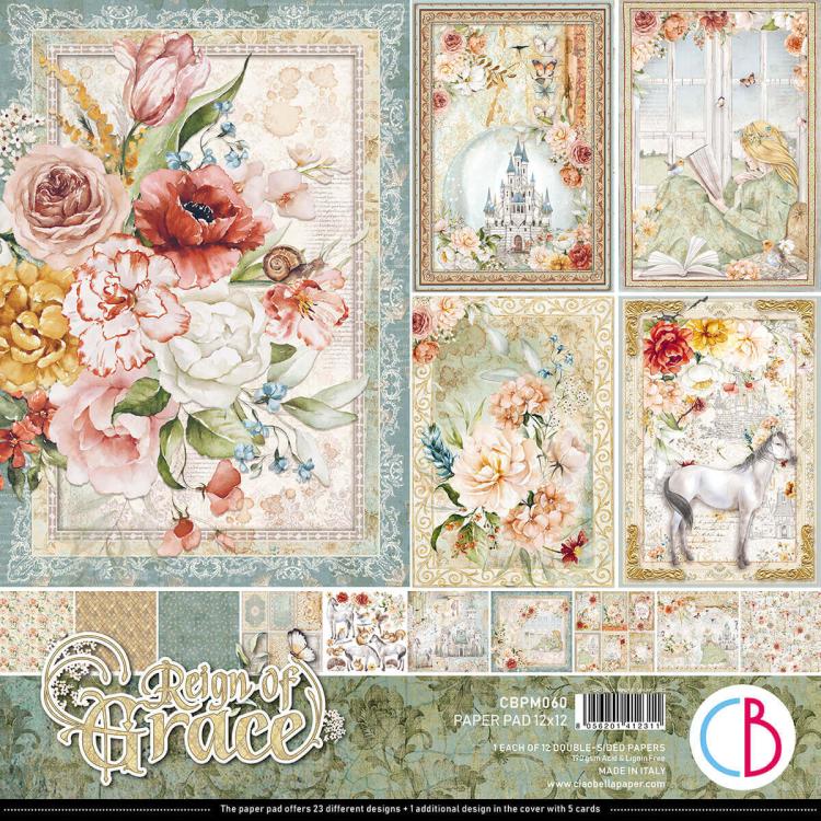 Ciao Bella 12x12 Paper Pad Reign of Grace CBPM060