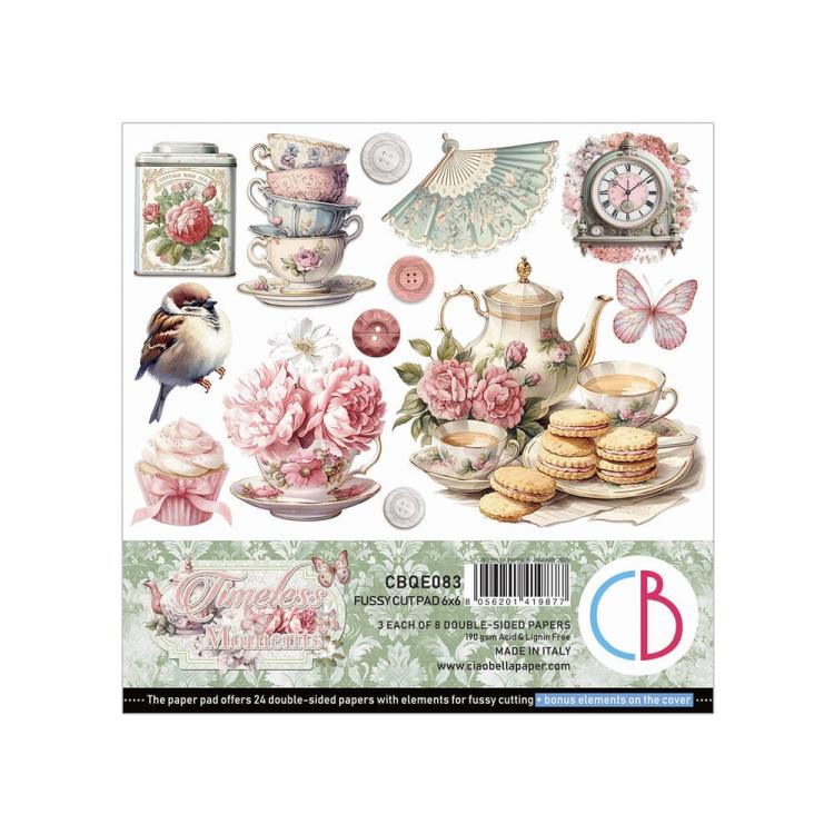 CBQE083 Ciao Bella Timeless Moments 6x6 Inch Fussy Cut Pad