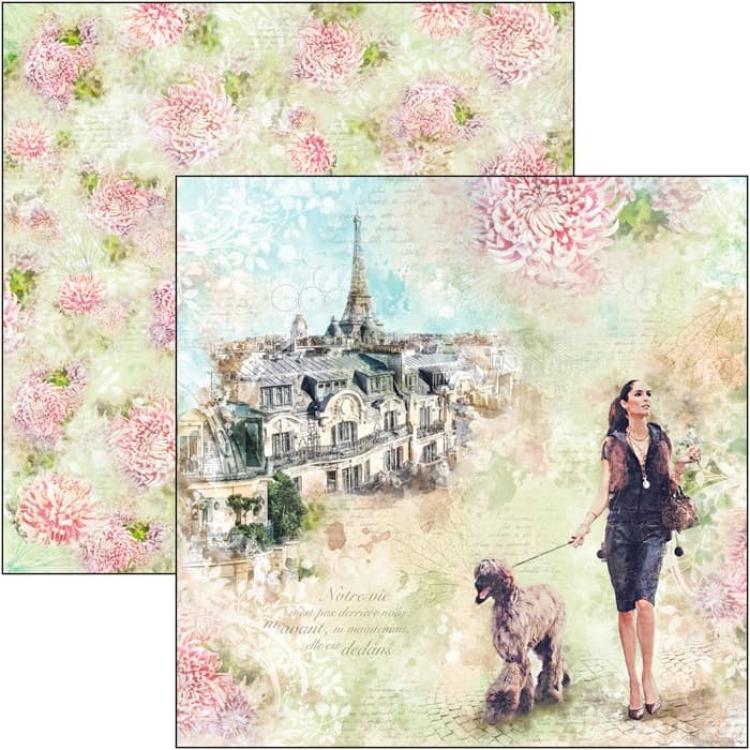 Ciao Bella 12x12 Paper Sheet Les Rues de Paris CBSS150