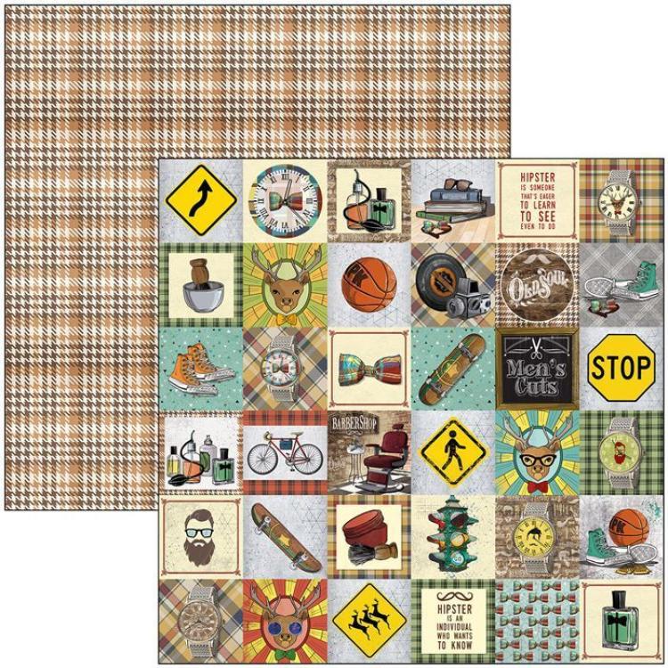 Ciao Bella 12x12 Patterns Pad Hipster #CBT035