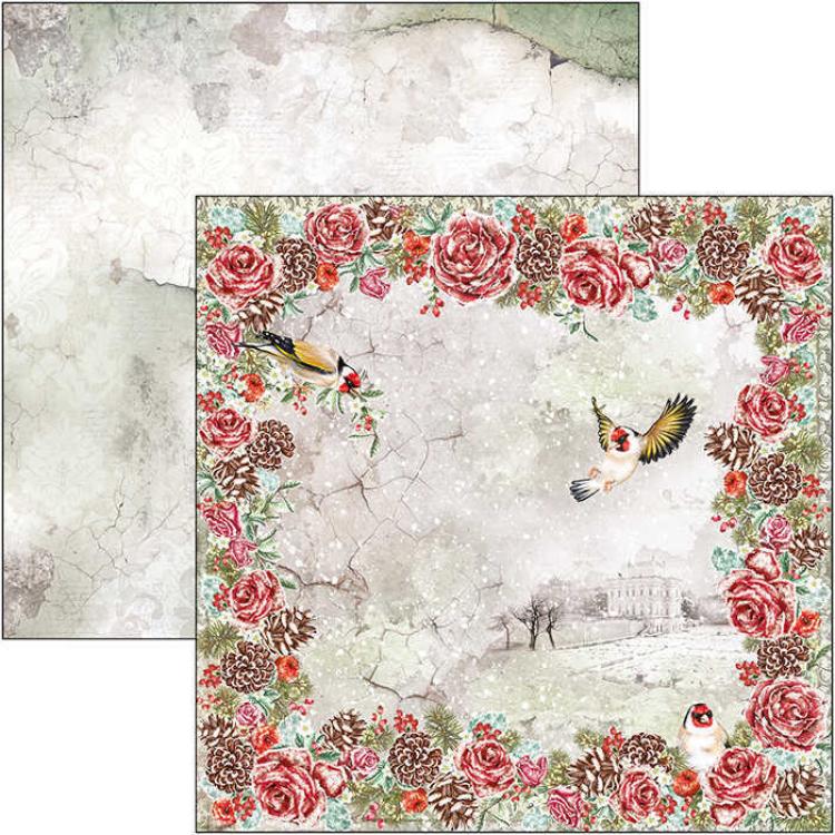 Ciao Bella 12x12 Patterns Pad Frozen Roses #CBT039