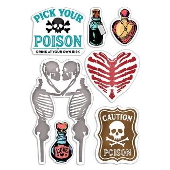 CB Bad Girls Clear Stamp Poison Love PSB6011