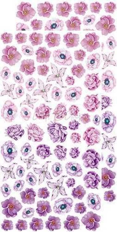 Craft O Clock Basic Flowers Set 4 Purple Fuchsia