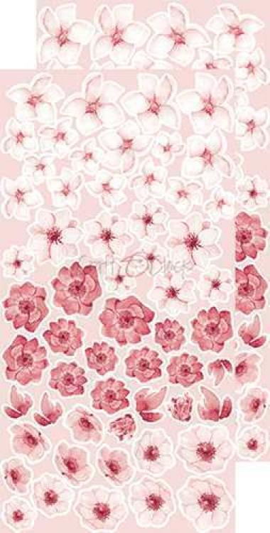 Craft O Clock Basic Flowers Set 8 Pink