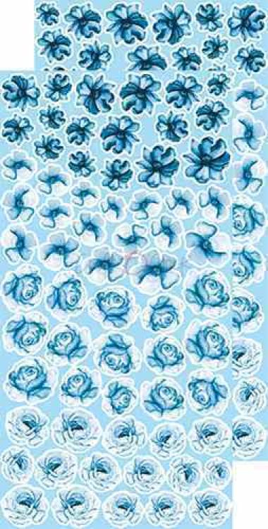 Craft O Clock Basic Flowers Set 9 Blue