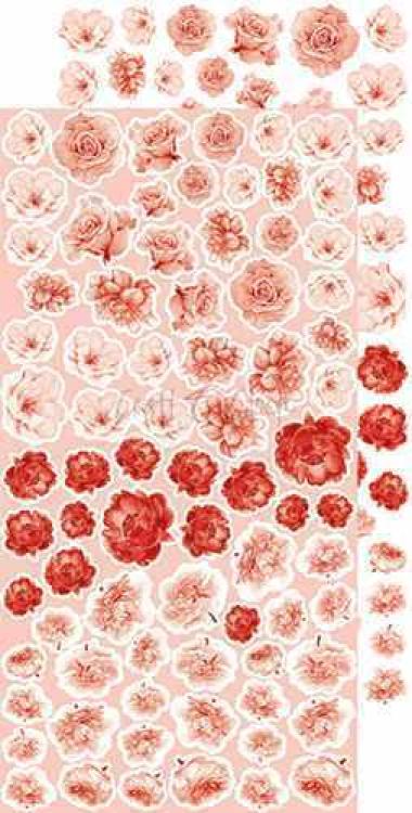 Craft O Clock Basic Flowers Set 10 Red