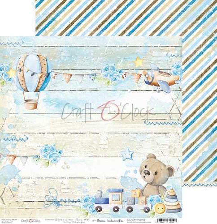 Craft O Clock 12x12 Paper Pad Hello Little Boy