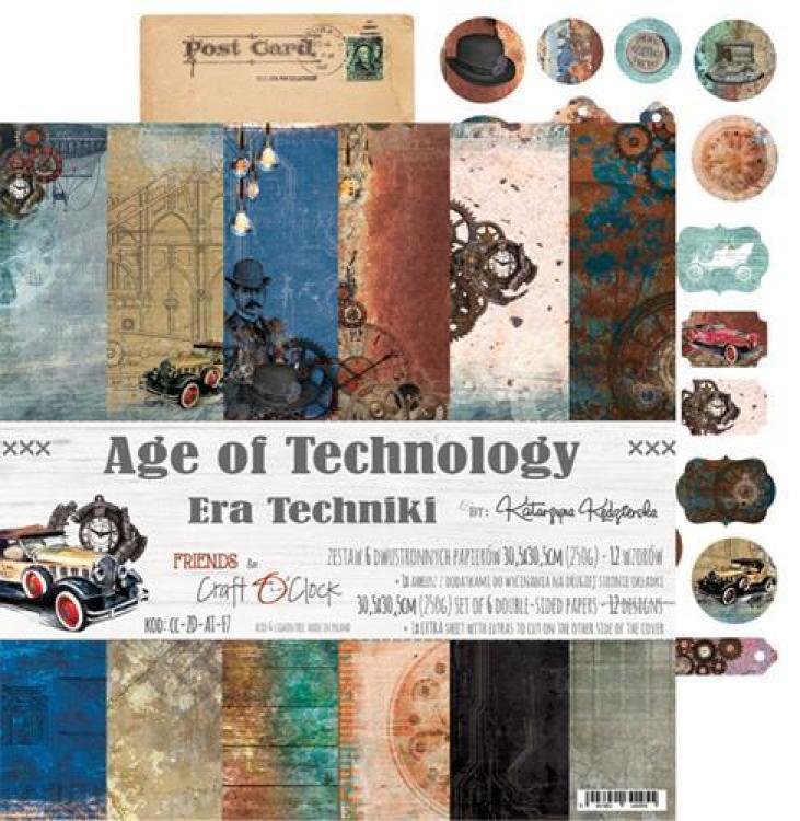 Craft O Clock Paper Pad 6x6 Age of Technology_eingestellt