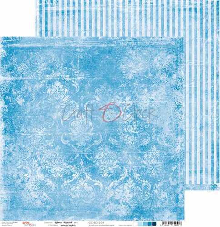 Craft O Clock 12x12 Paper Pad Basic Blue Mood #12