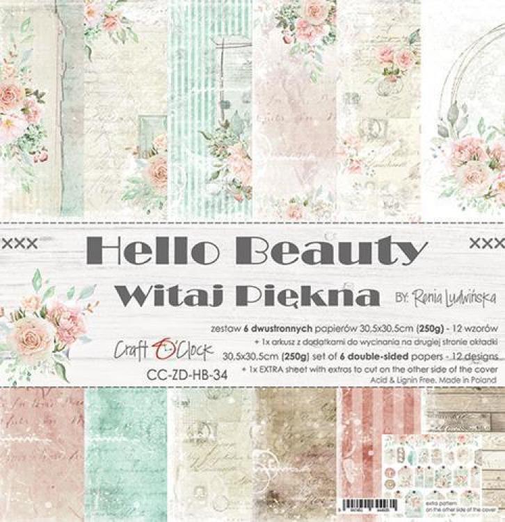 Craft O Clock Scrapbooking Kit Hello Beauty