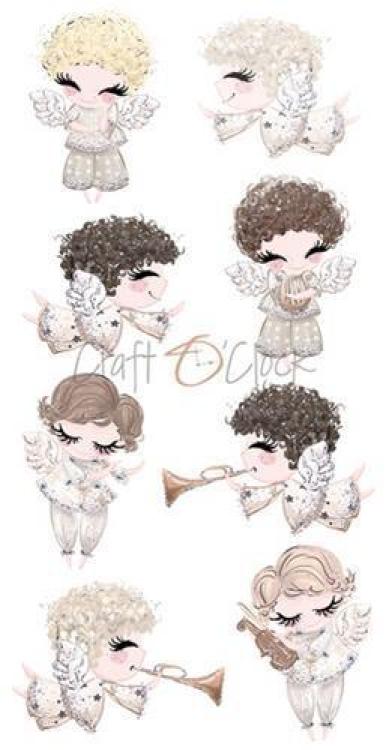 Craft O Clock Card Set Angel Girls & Boys