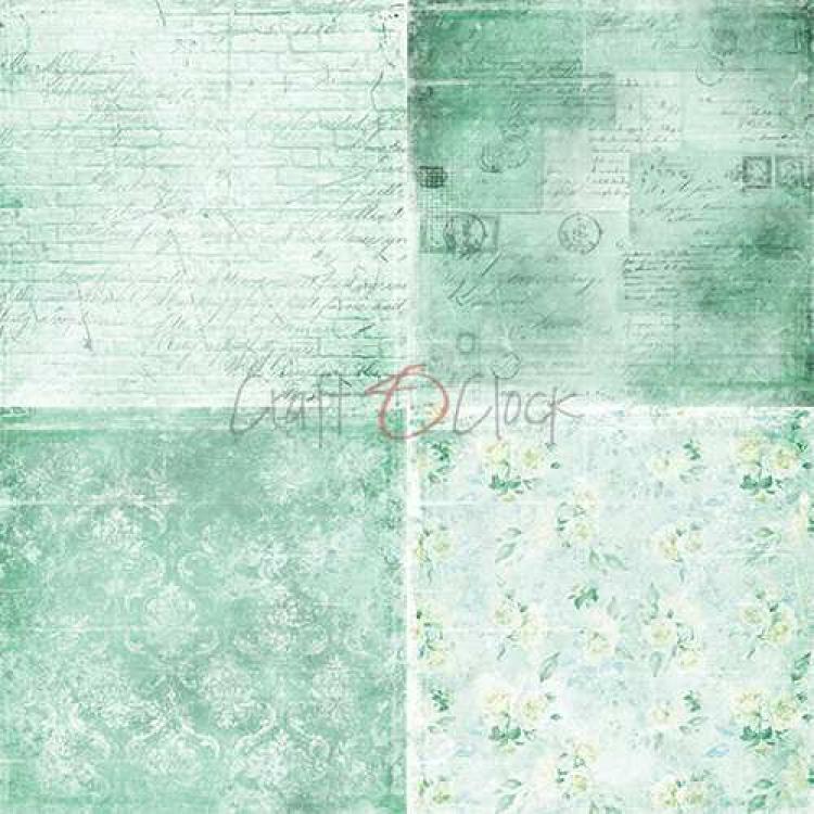 Craft O Clock 6x6 Paper Pad Basic Mint Mood #07