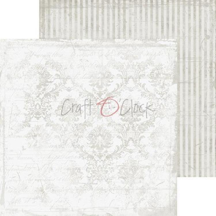 Craft O Clock 6x6 Paper Pad Basic Light Gray Mood #10