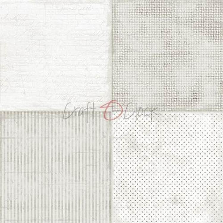 Craft O Clock 6x6 Paper Pad Basic Light Gray Mood #10