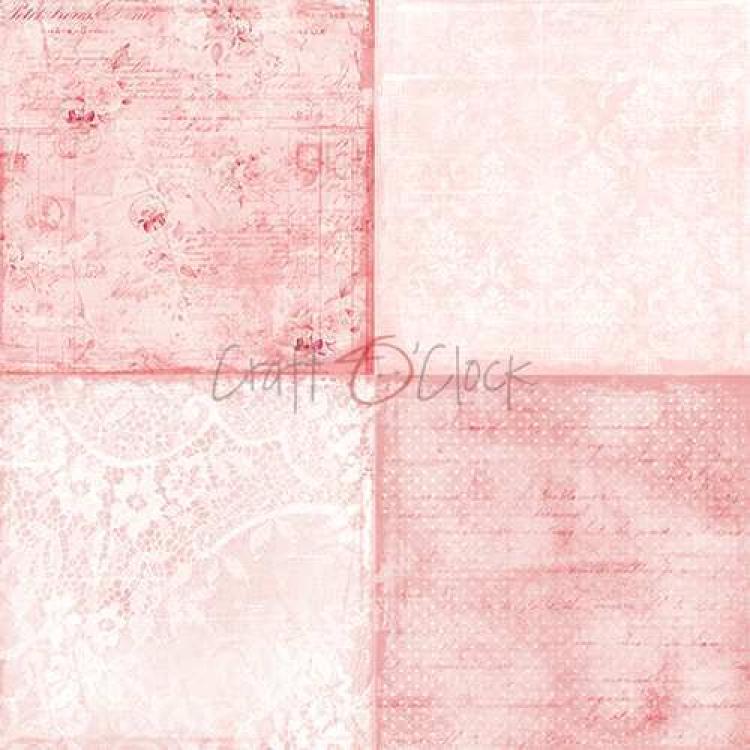 Craft O Clock 6x6 Paper Pad Basic Pink Mood #11