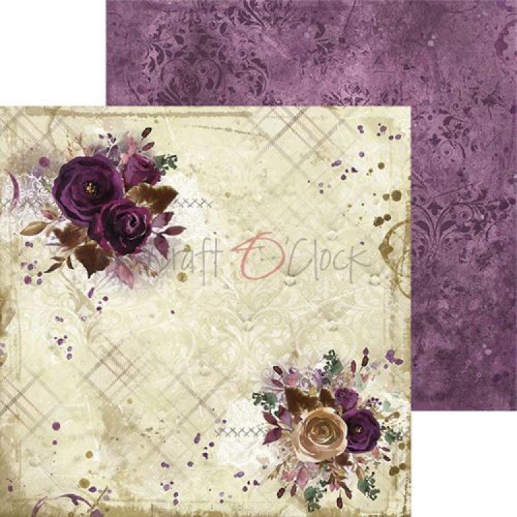 Craft O Clock 6x6 Paper Pad Plum in Chocolate