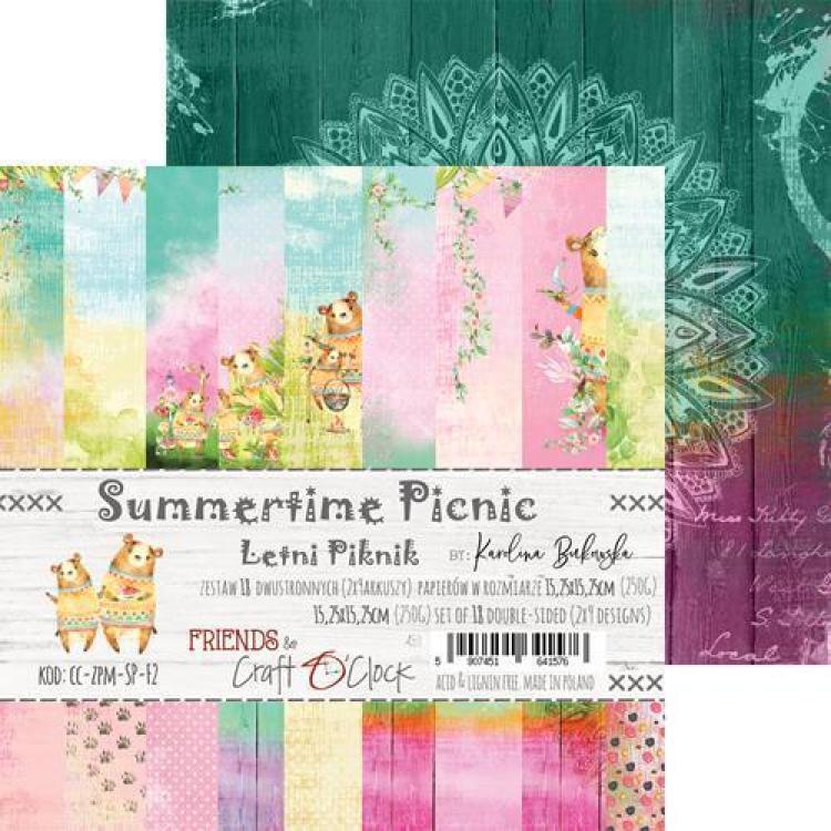 Craft O Clock 6x6 Paper Pad Summertime Picnic