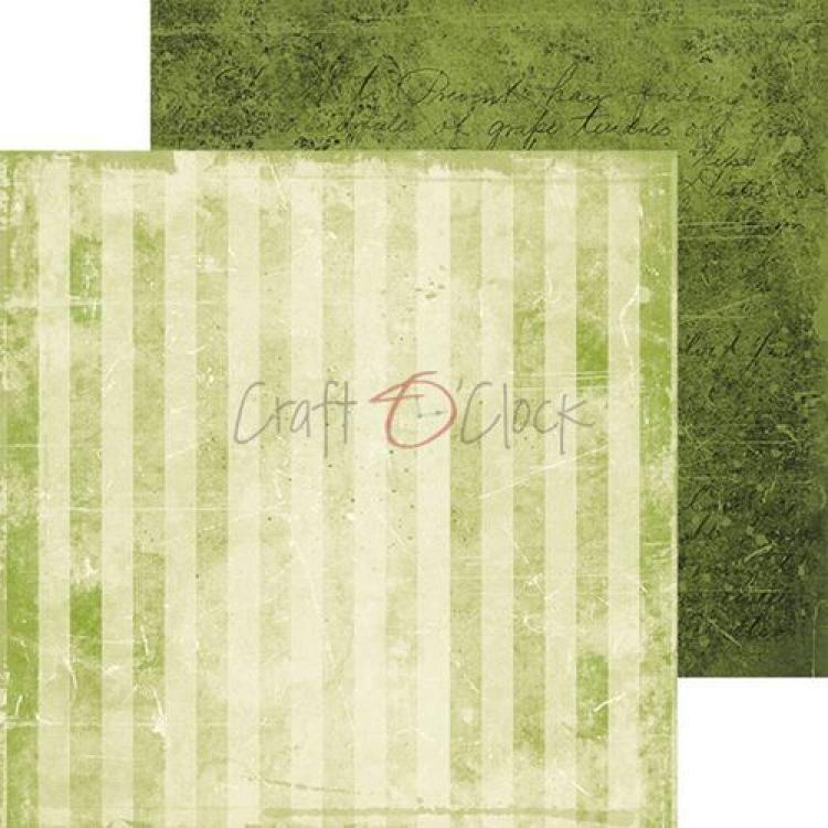 Craft O Clock 8x8 Paper Pad Basic 01 Green Mood