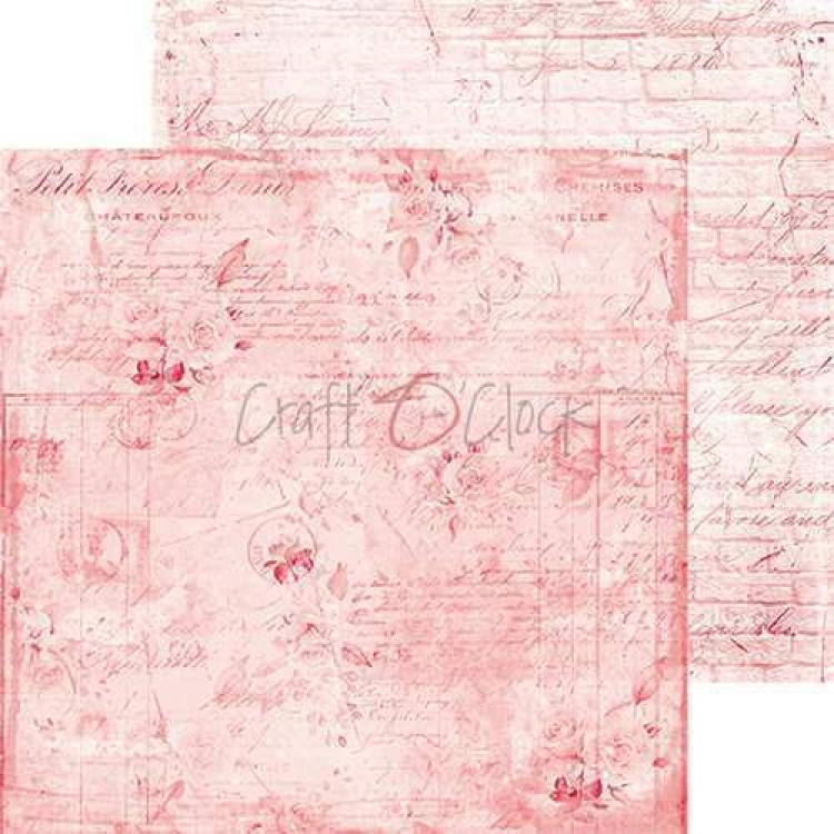 Craft O Clock 8x8 Paper Pad Basic Pink Mood #11