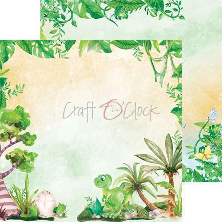 Craft O Clock 8x8 Paper Pad Dino Adventures