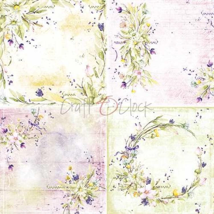 Craft O Clock 6x6 Paper Pad Summer Flowers