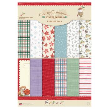 Country Companions A4 Paper Pack Winter Wishes (30pk)