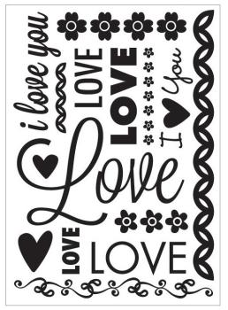 CGull Embossing Folder - Love