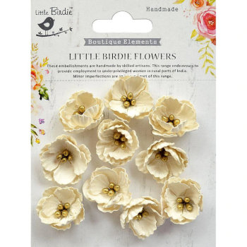 Little Birdie Handmade Flower Embossed Daisies Moon Light