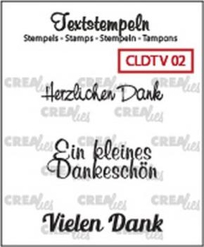 CREAlies Clear Stamp Vielen Dank