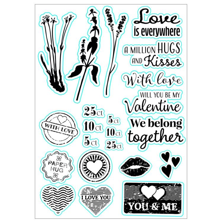 CS021 Nellie Snellen Clear Stamp Love Is Everywhere