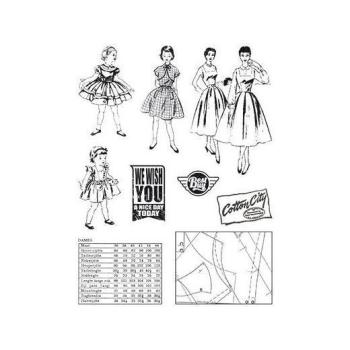 Marianne Design Clearstempel Fabulous Fifties Fashion