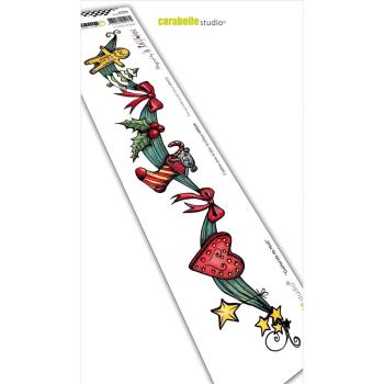 Carabelle Studio Cling Stamp Edge Guirlande de Noel #SED0026