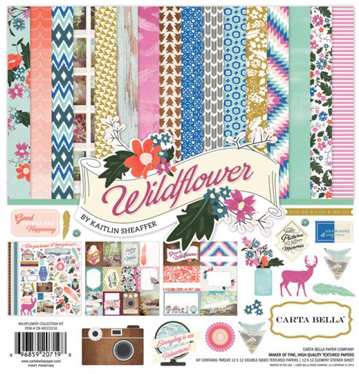 Carta Bella 12x12 Paper Kit Wildflower