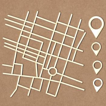 Chipboard Street Map #2220