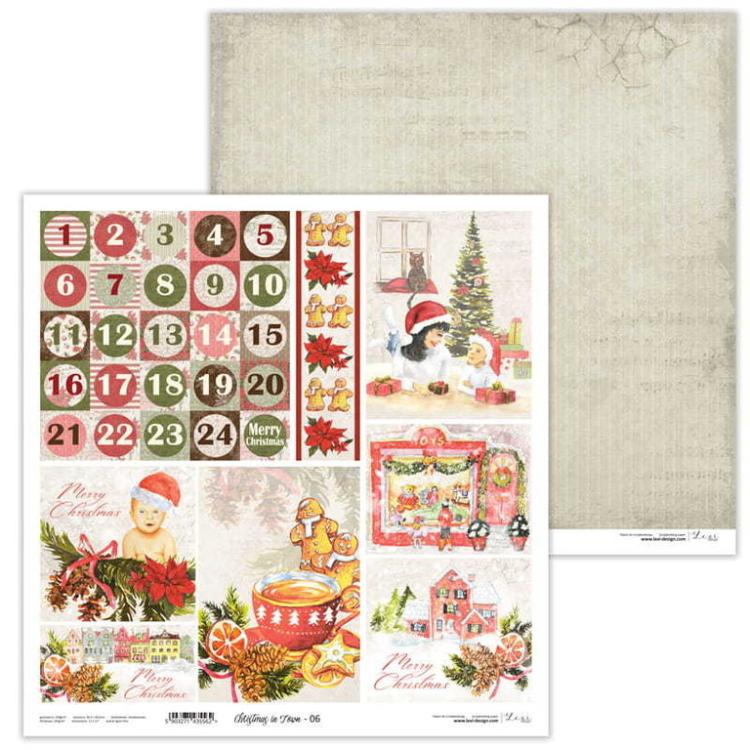 Lexi Design 12x12 Paper Pad Christmas in Town