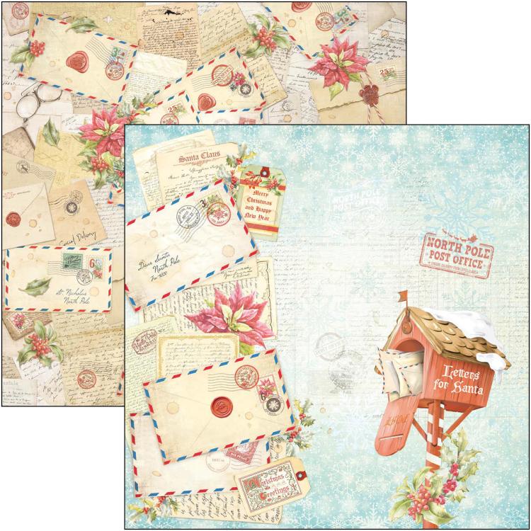 Ciao Bella 12x12 Paper Pad Dear Santa CBPM070