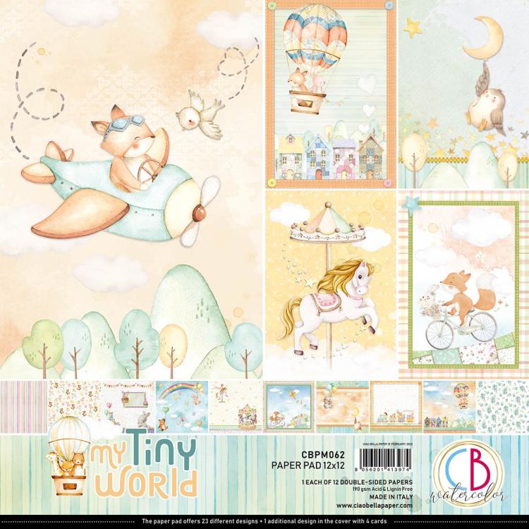 Ciao Bella 12x12 Paper Pad My Tiny World CBPM062