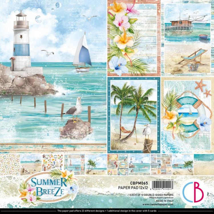 Ciao Bella 12x12 Paper Pad Summer Breeze CBPM065