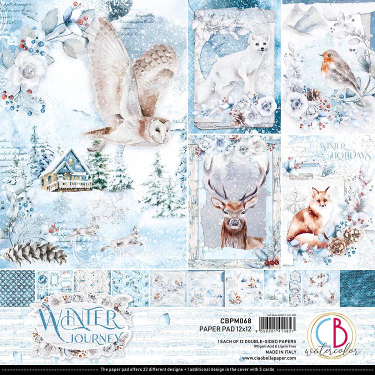 Ciao Bella 12x12 Paper Pad Winter Journey CBPM068