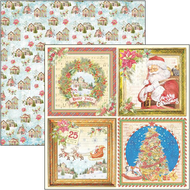 Ciao Bella 12x12 Patterns Pad Dear Santa CBPT070