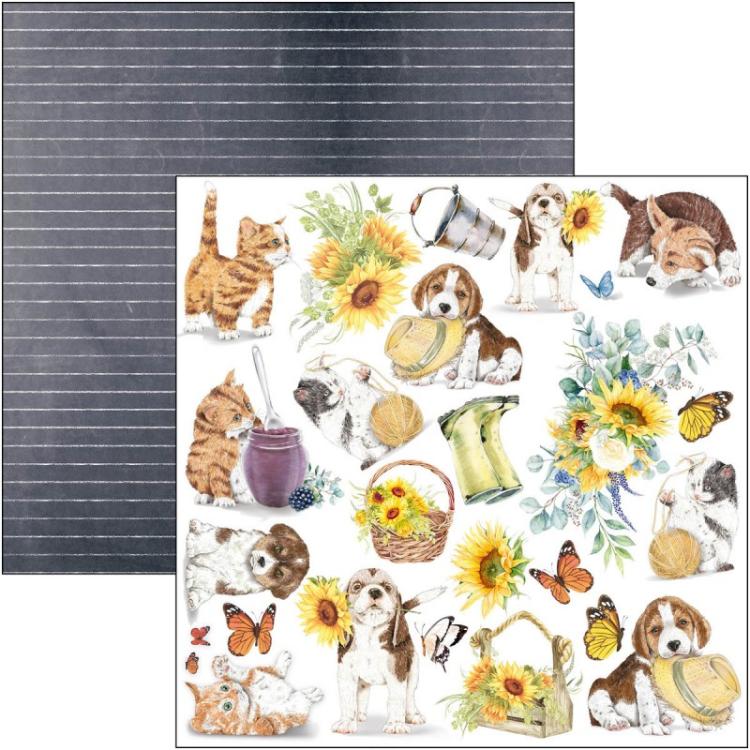 Ciao Bella 12x12 Patterns Pad Farmhouse Garden CBPT063