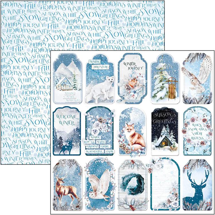 Ciao Bella 12x12 Patterns Pad Winter Journey CBPT068