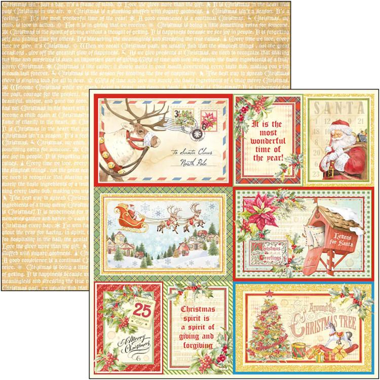 Ciao Bella 8x8 Paper Pad Dear Santa #CBH070