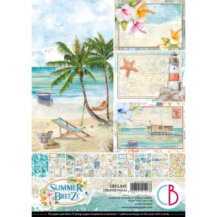 Ciao Bella A4 Creative Pad Summer Breeze CBCL065