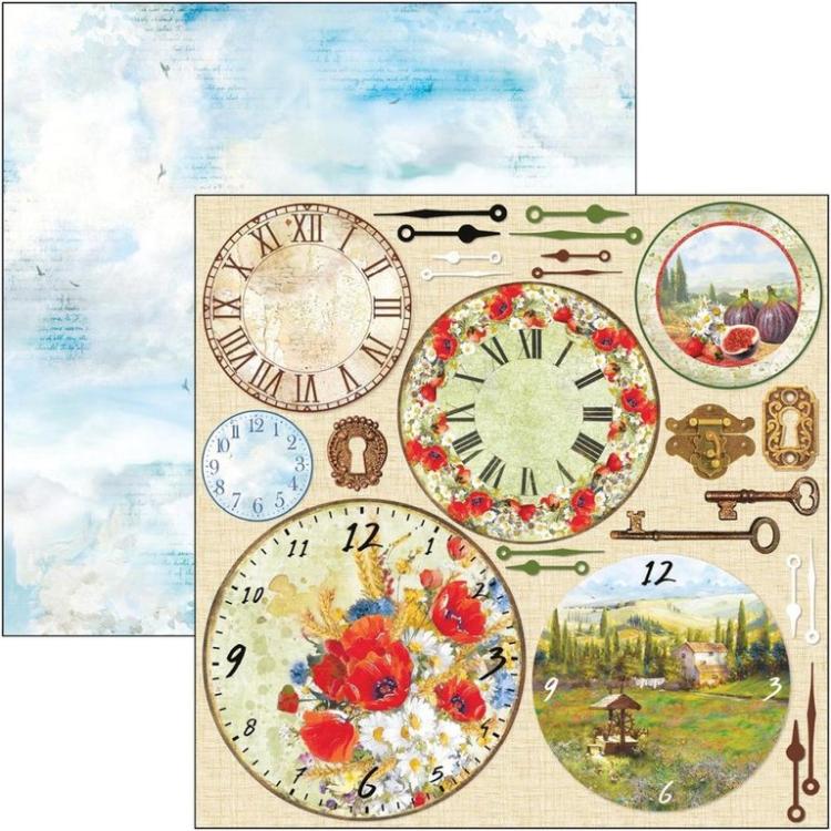 Ciao Bella 12x12 Paper Sheet Clocks #CBSS102