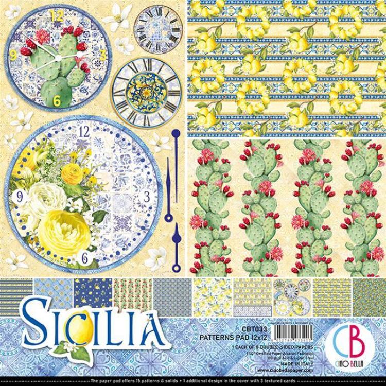 Ciao Bella 12x12 Patterns Pad Sicilia #CBT033